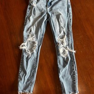 Cello Light Blue Distressed Skinny Jeans